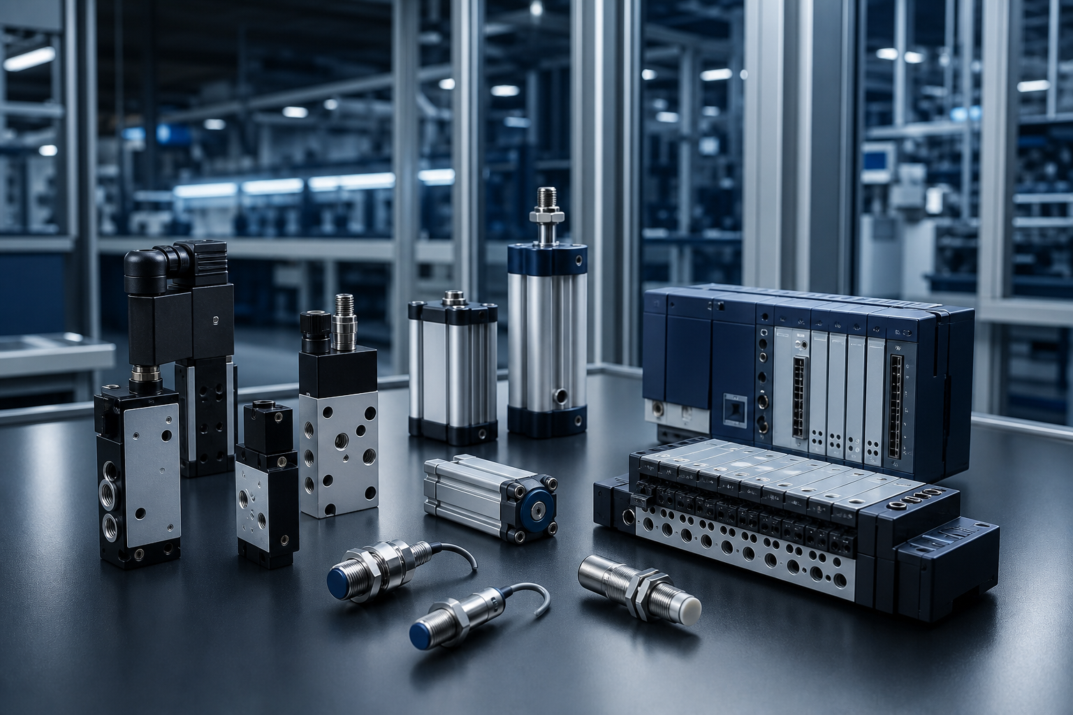 Pneumatik- und Elektronikkomponenten von BST Hydraulics