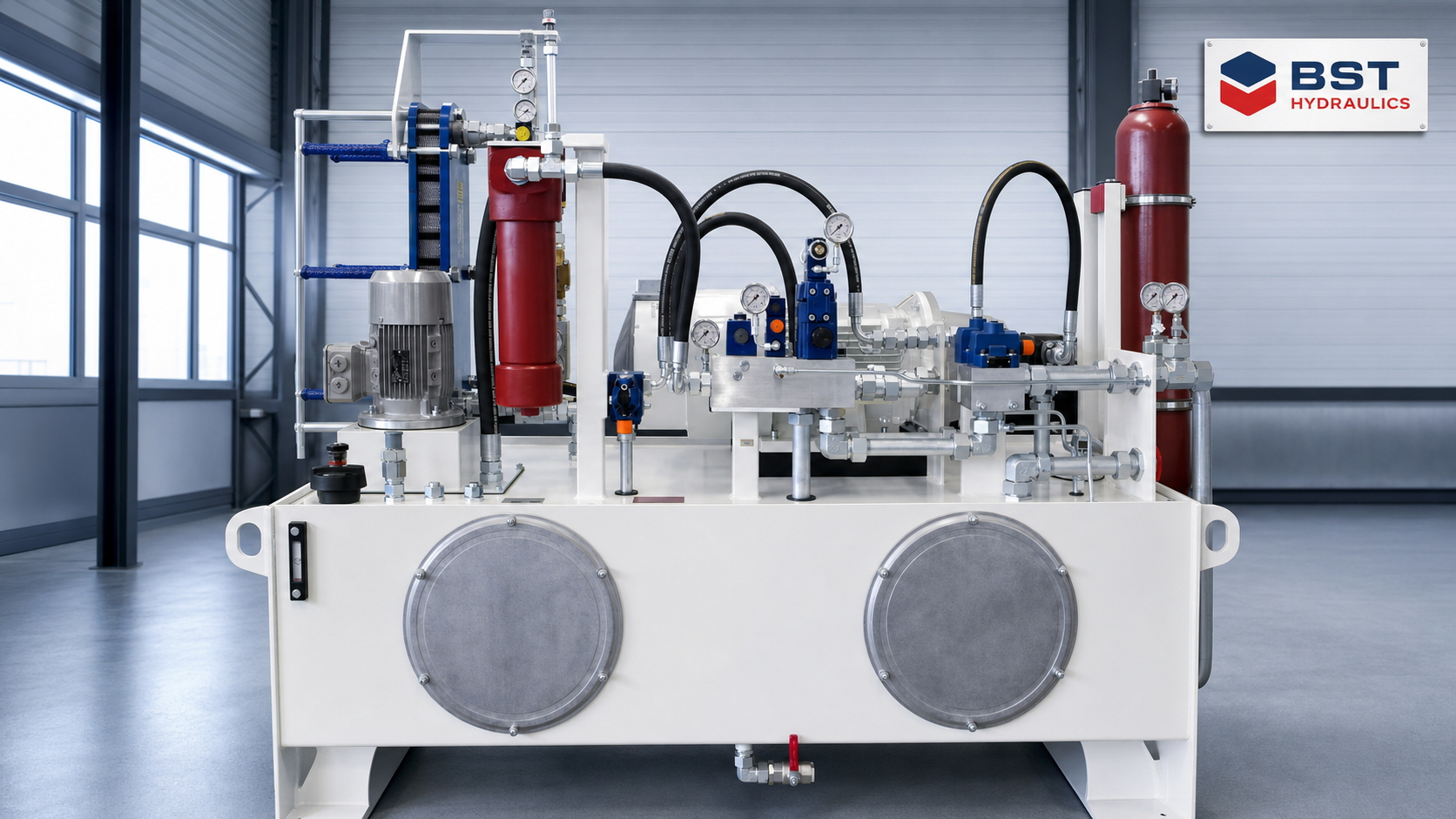 Individuell konfiguriertes Sonderaggregat von BST Hydraulics
