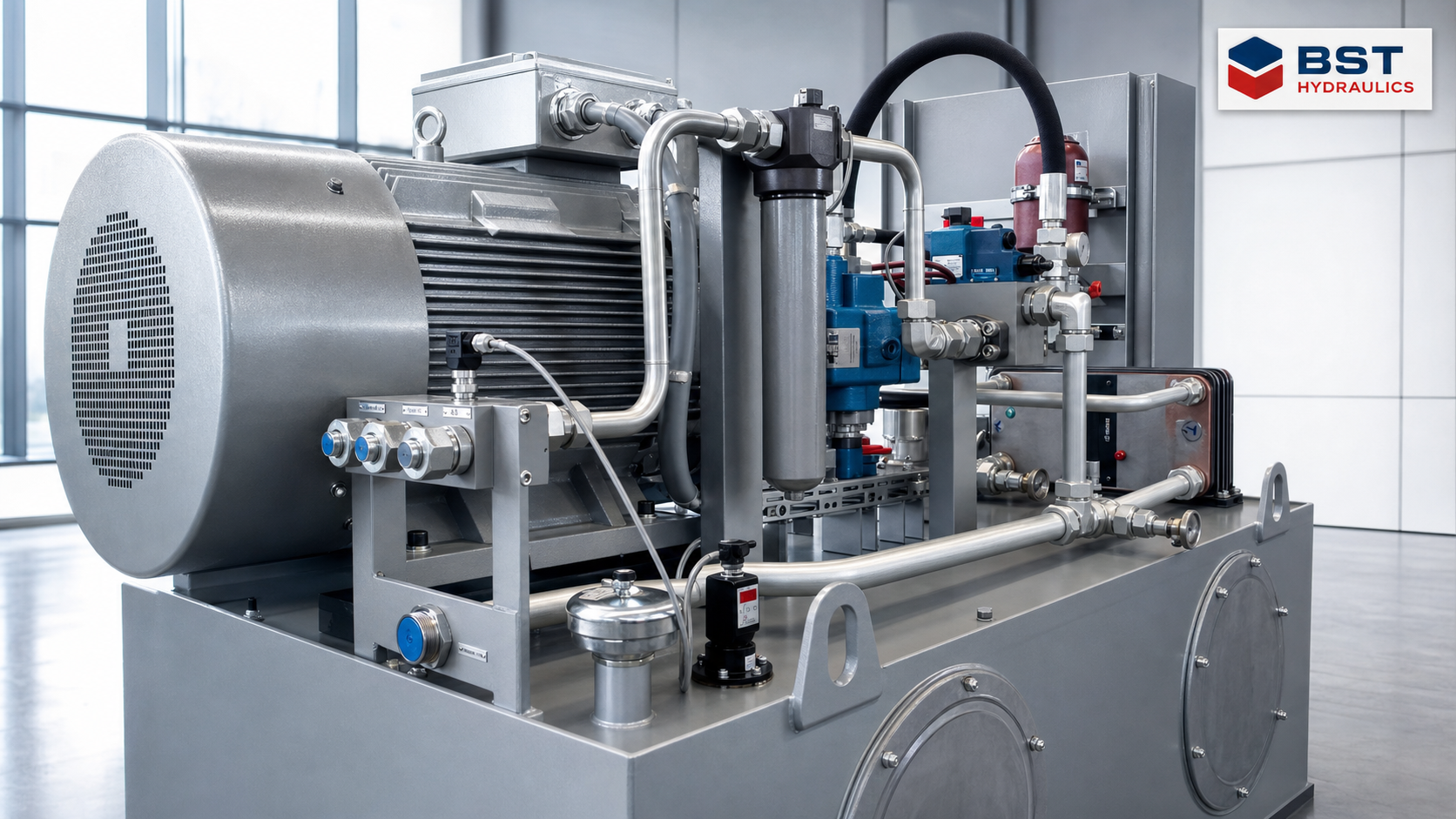 Hochwertiges Industrie-Hydraulikaggregat von BST Hydraulics