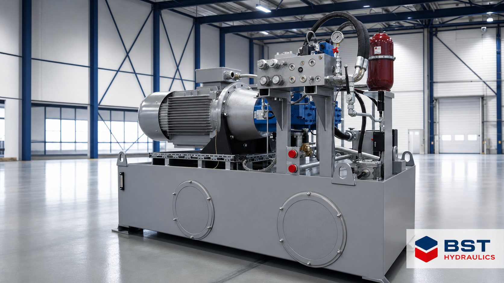 Hydraulikaggregat als Referenzprojekt von BST Hydraulics