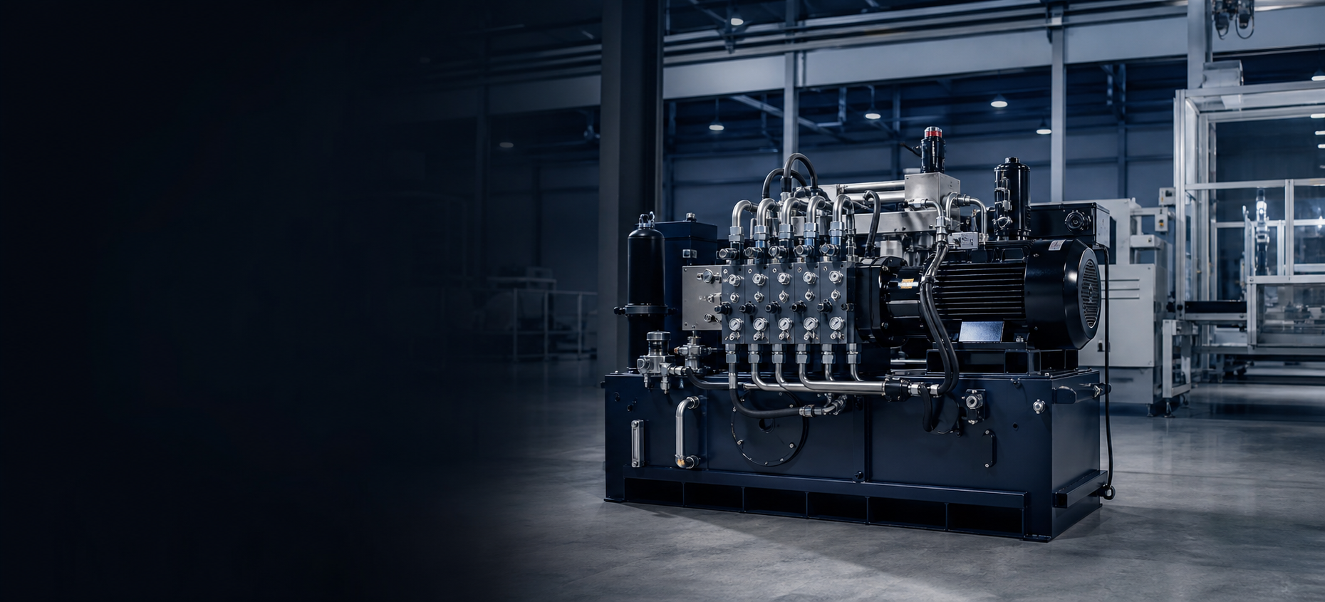 Moderne Hydraulikanlage von BST Hydraulics